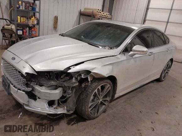 2019 Ford Fusion Titanium with VIN 3FA6P0D9XKR152553, listed as a IAAI auction lot 41603426 with 129,993 mi miles. Bid and sale history available at carsss.com. Image 2.