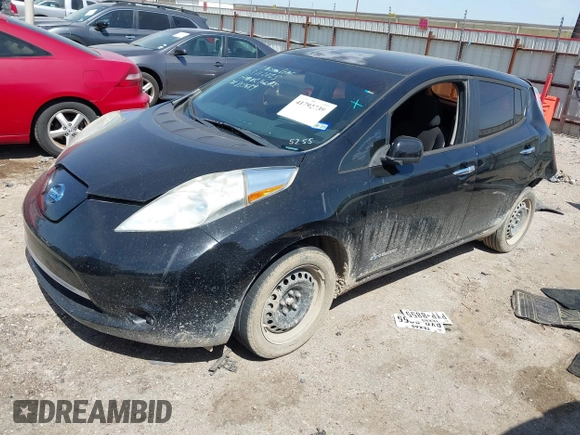 2013 Nissan LEAF SL with VIN 1N4AZ0CP1DC425255, listed as a IAAI auction lot 41792739 with 1 mi miles. Bid and sale history available at carsss.com. Image 17.