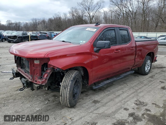 2021 Chevrolet Silverado 1500 LT with VIN 1GCRYDED5MZ139626, listed as a Copart auction lot 44760205 with 79,477 mi miles and Salvage Title. Bid and sale history available at DreamBid. Image 1.