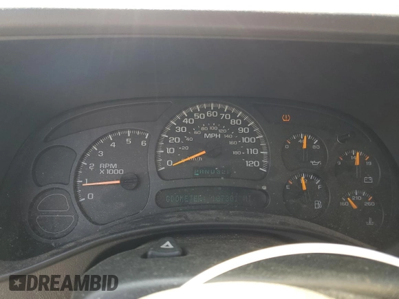 2005 Chevrolet Tahoe LT with VIN 1GNEC13T85R101175, listed as a Copart auction lot 49727485 with 187,301 mi miles and Salvage title. Bid and sale history available at DreamBid. Image 9.
