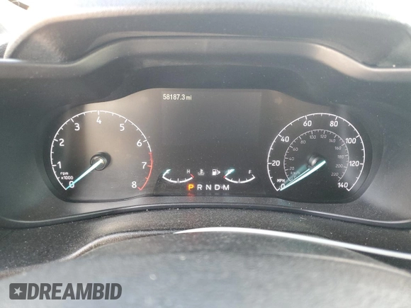 2021 Ford Transit Connect XLT with VIN NM0GS9F21M1487521, listed as a Copart auction lot 53732695 with 58,187 mi miles and Salvage title. Bid and sale history available at DreamBid. Image 9.
