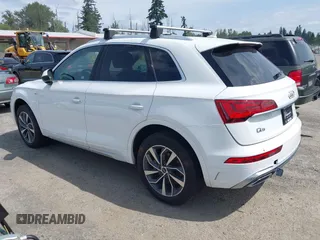 2022 Audi Q5 S line Premium Plus with VIN WA1EAAFY9N2112369, listed as a IAAI auction lot 42604571 with 58,303 mi miles and . Bid and sale history available at DreamBid. Image 3.