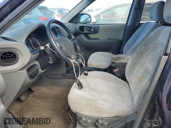 2005 Hyundai Santa Fe GLS with VIN KM8SC13D65U957846, listed as a Copart auction lot 77073824 with 51,485 mi miles and Non Repairable. Bid and sale history available at carsss.com. Image 7.