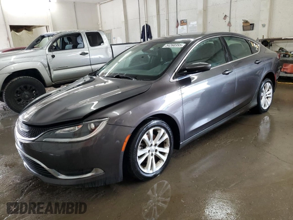 2016 Chrysler 200 Limited with VIN 1C3CCCAB7GN154664, listed as a Copart auction lot 54260355 with 230,893 mi miles and Salvage Title. Bid and sale history available at carsss.com. Image 1.