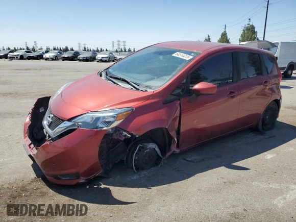 2017 Nissan Note SV with VIN 3N1CE2CP4HL361445, listed as a Copart auction lot 64514415 with 91,521 mi miles and Salvage title. Bid and sale history available at DreamBid. Image 1.
