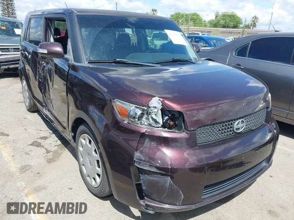 2008 Scion xB with VIN JTLKE50E281001793, listed as a IAAI auction lot 41947484 with 141,423 mi miles. Bid and sale history available at carsss.com. Image 1.