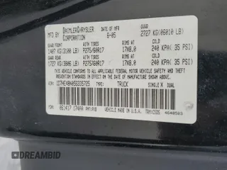 2005 Dodge Dakota SLT with VIN 1D7HE48N05S335725, listed as a Copart auction lot 89332925 with 190,520 mi miles and Clean Title. Bid and sale history available at DreamBid. Image 12.