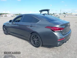 2018 Genesis G80 Sport z VIN KMHGN4JB1JU219160, wystawiony jako IAAI lot #40423005 z przebiegiem 44 011 mil mil oraz . Historia ofert i sprzedaży dostępna na DreamBid. Obrazek 3.