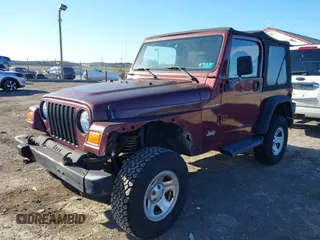 2002 Jeep Wrangler SE with VIN 1J4FA29PX2P748357, listed as a IAAI auction lot 41828109 with 93,941 mi miles and . Bid and sale history available at DreamBid. Image 2.