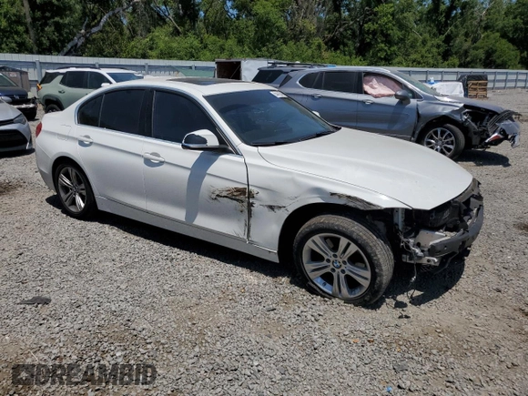 2017 BMW 3 Series 330i with VIN WBA8B9G51HNU50786, listed as a Copart auction lot 54413545 with 57,376 mi miles and Salvage Title. Bid and sale history available at DreamBid. Image 4.