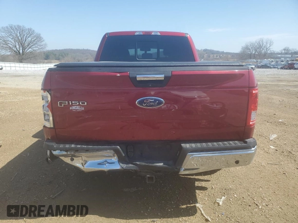 2016 Ford F-150 XLT with VIN 1FTEX1EP5GKD72106, listed as a Copart auction lot 50805365 with 121,738 mi miles and Non Repairable. Bid and sale history available at carsss.com. Image 6.