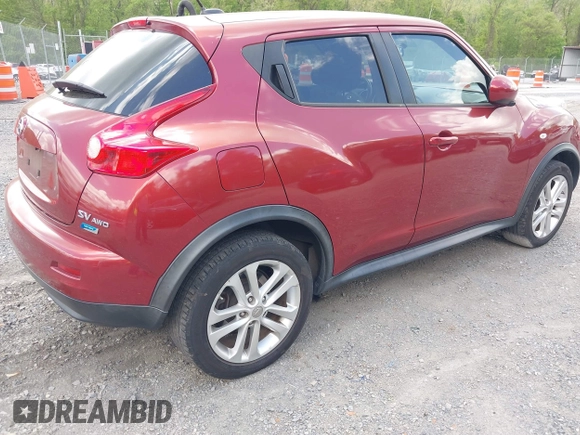 2014 Nissan Juke S with VIN JN8AF5MV7ET484233, listed as a IAAI auction lot 42146327 with 106,477 mi miles and . Bid and sale history available at carsss.com. Image 4.
