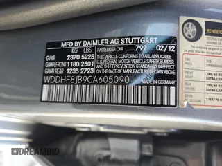 2012 Mercedes-Benz E-Class E 350 Luxury with VIN WDDHF8JB9CA605090, listed as a Copart auction lot 45882205 with 153,399 mi miles and Salvage Title. Bid and sale history available at carsss.com. Image 14.