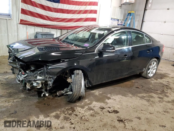 2016 Volvo S60 T5 Premier with VIN YV1612TK0G2391790, listed as a Copart auction lot 85483304 with 64,025 mi miles and Salvage Title. Bid and sale history available at carsss.com. Image 1.
