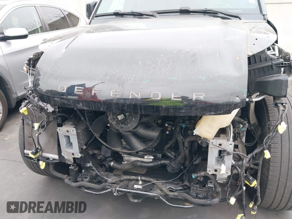 2023 Land Rover Defender X-Dynamic SE with VIN SALE2EEU9P2170194, listed as a IAAI auction lot 42402794 with 22,943 mi miles and . Bid and sale history available at DreamBid. Image 6.