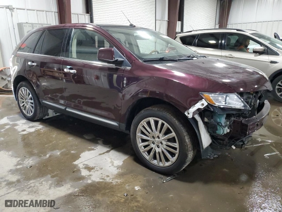 2011 Lincoln MKX with VIN 2LMDJ8JK1BBJ06892, listed as a Copart auction lot 75727364 with 120,000 mi miles and Salvage Title. Bid and sale history available at carsss.com. Image 4.