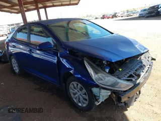 2019 Hyundai Accent SE with VIN 3KPC24A35KE049633, listed as a IAAI auction lot 42004181 with 74,920 mi miles. Bid and sale history available at carsss.com. Image 1.