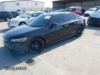2023 Honda Civic Sport with VIN 2HGFE2F55PH505548, listed as a IAAI auction lot 42128060 with 46,350 mi miles and . Bid and sale history available at DreamBid. Image 2.