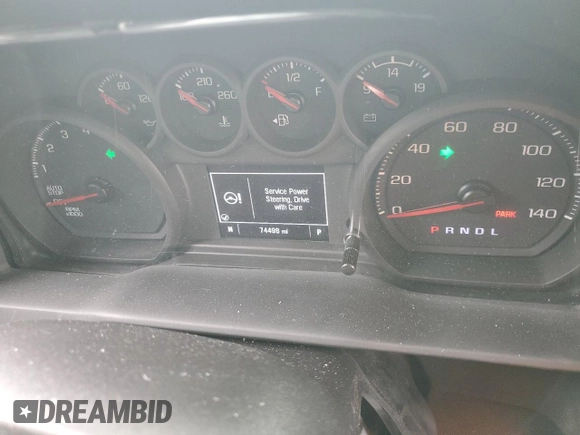 2022 Chevrolet Silverado 1500 Custom Trail Boss with VIN 3GCPDCED6NG597500, listed as a Copart auction lot 59104274 with 74,498 mi miles and Non Repairable. Bid and sale history available at DreamBid. Image 9.