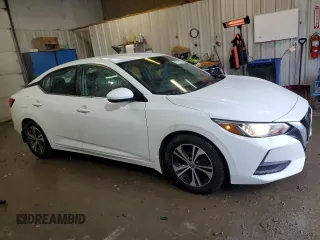 2020 Nissan Sentra SV with VIN 3N1AB8CV6LY300336, listed as a Copart auction lot 47751475 with 126,789 mi miles and Salvage Title. Bid and sale history available at carsss.com. Image 4.