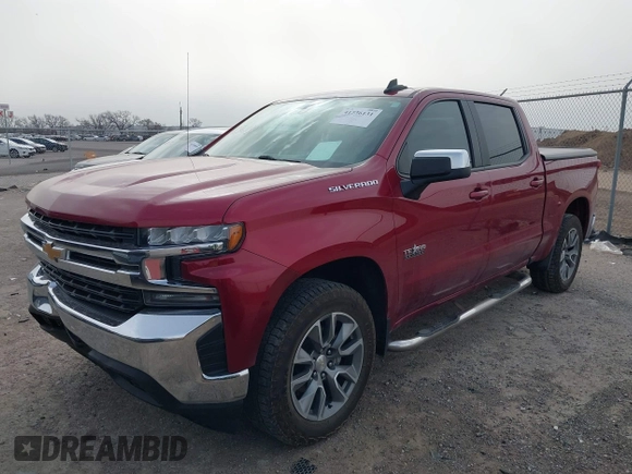 2020 Chevrolet Silverado 1500 LT with VIN 1GCPWCED7LZ284186, listed as a IAAI auction lot 41736131 with 137,454 mi miles. Bid and sale history available at carsss.com. Image 2.