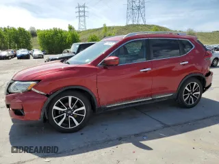 2017 Nissan Rogue SV with VIN 5N1AT2MV0HC762456, listed as a Copart auction lot 57492675 with 81,267 mi miles and Salvage title. Bid and sale history available at DreamBid. Image 1.