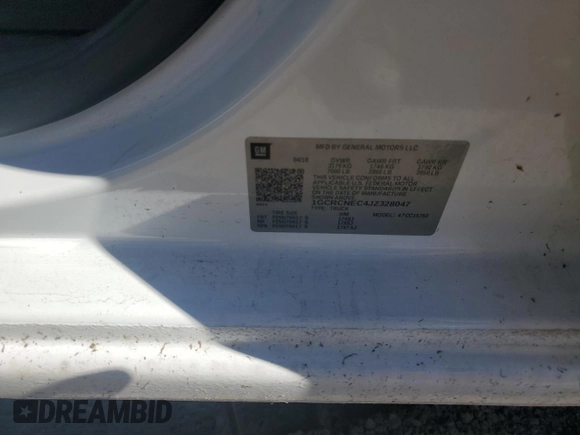 2018 Chevrolet Silverado 1500 Work Truck with VIN 1GCRCNEC4JZ328047, listed as a Copart auction lot 46648155 with 55,571 mi miles and Salvage Title. Bid and sale history available at carsss.com. Image 12.