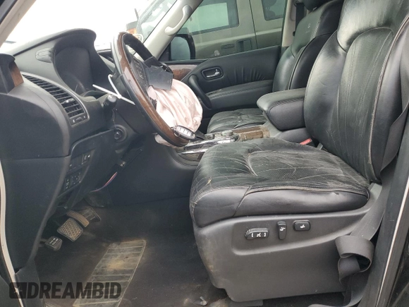 2011 Infiniti QX56 7-passenger with VIN JN8AZ2NE7B9006858, listed as a Copart auction lot 72564294 with 207,325 mi miles and Salvage Title. Bid and sale history available at carsss.com. Image 7.