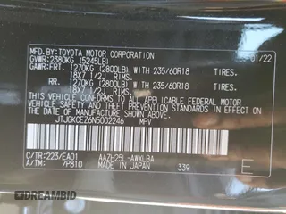 2022 Lexus NX with VIN JTJGKCEZ6N5002246, listed as a Copart auction lot 63967052 with 7,986 mi miles. Bid and sale history available at carsss.com. Image 10.