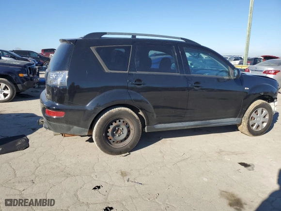 2012 Mitsubishi Outlander ES with VIN JA4AS2AWXCU000737, listed as a Copart auction lot 70367484 with 222,412 mi miles and Salvage Title. Bid and sale history available at carsss.com. Image 3.