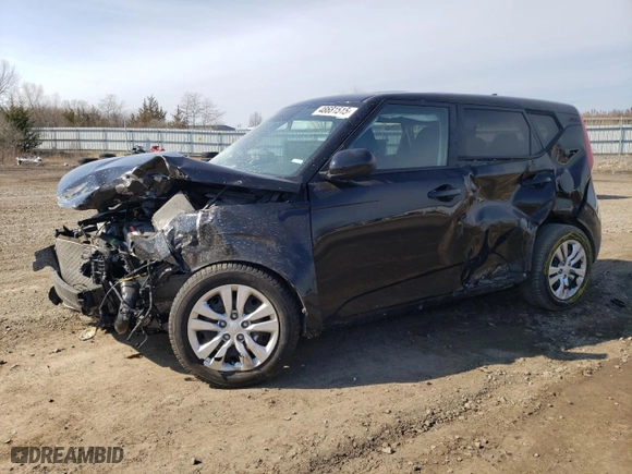 2021 Kia Soul LX with VIN KNDJ23AUXM7749158, listed as a Copart auction lot 48681515 with 63,674 mi miles and Salvage Title. Bid and sale history available at carsss.com. Image 1.