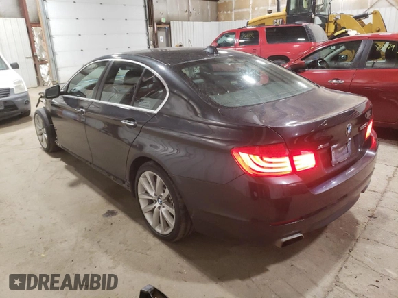 2013 BMW 5 Series 550i xDrive with VIN WBAFU9C56DDY72446, listed as a Copart auction lot 45516545 with 93,780 mi miles and Salvage Title. Bid and sale history available at carsss.com. Image 2.