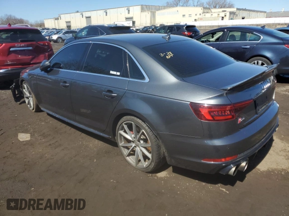2018 Audi S4 Premium Plus with VIN WAUB4AF46JA093189, listed as a Copart auction lot 52368945 with 98,579 mi miles and Salvage Title. Bid and sale history available at carsss.com. Image 2.