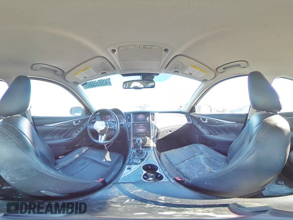 2020 Infiniti Q50 Pure with VIN JN1EV7AR0LM252893, listed as a Copart auction lot 45655065 with 70,771 mi miles and Salvage title. Bid and sale history available at DreamBid. Image 13.