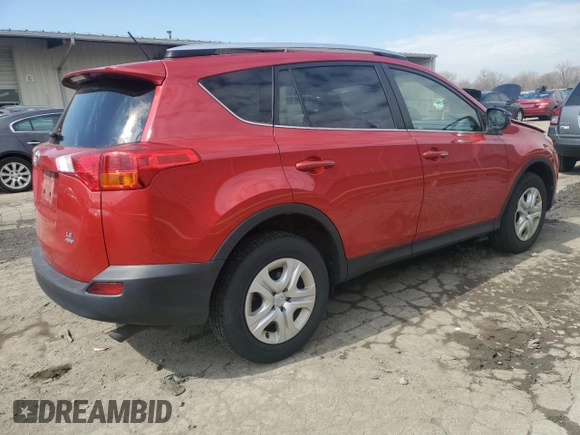 2015 Toyota RAV4 LE with VIN JTMBFREV3FD138214, listed as a Copart auction lot 50213705 with 132,295 mi miles and Salvage Title. Bid and sale history available at DreamBid. Image 3.