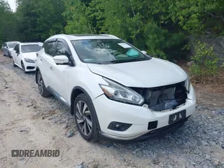 2015 Nissan Murano SL z VIN 5N1AZ2MH6FN264949, wystawiony jako IAAI lot #42410279 z przebiegiem 102 932 mil mil oraz . Historia ofert i sprzedaży dostępna na DreamBid. Obrazek 1.