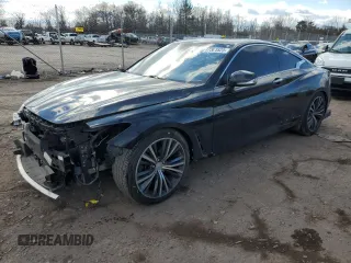 2018 Infiniti Q60 Luxe with VIN JN1EV7EKXJM342403, listed as a Copart auction lot 47301525 with 116,181 mi miles and Salvage Title. Bid and sale history available at carsss.com. Image 1.
