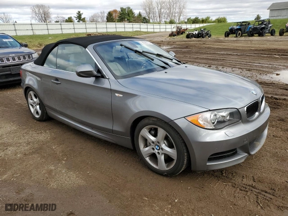 2011 BMW 1 Series 135i with VIN WBAUN7C53BVM25167, listed as a Copart auction lot 80365734 with 0 mi miles and Salvage Title. Bid and sale history available at carsss.com. Image 4.