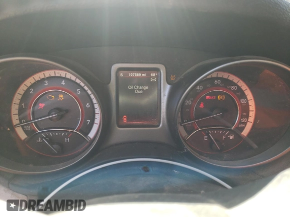 2019 Dodge Journey Crossroad with VIN 3C4PDCGB1KT841164, listed as a Copart auction lot 87814655 with 107,589 mi miles and Salvage Title. Bid and sale history available at DreamBid. Image 9.