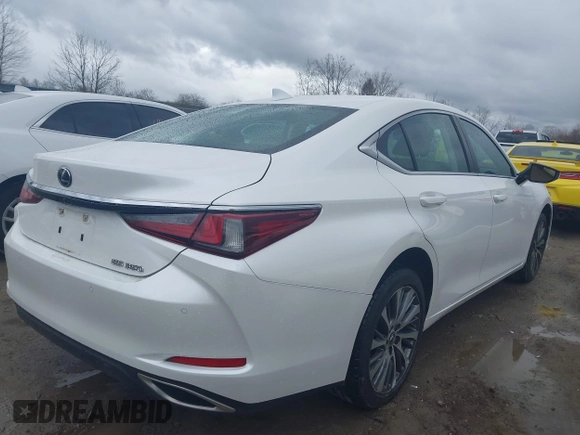 2019 Lexus ES with VIN 58ABZ1B1XKU010853, listed as a IAAI auction lot 42025744 with 42,416 mi miles. Bid and sale history available at carsss.com. Image 4.