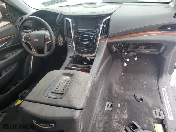 2017 Cadillac Escalade Premium Luxury with VIN 1GYS4CKJ5HR347443, listed as a Copart auction lot 84918094 with 0 mi miles and Salvage Title. Bid and sale history available at carsss.com. Image 8.