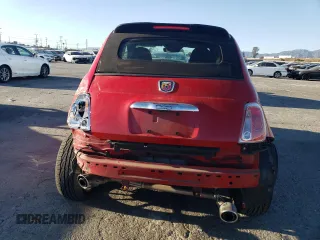 2013 FIAT 500 Abarth with VIN 3C3CFFJH9DT738380, listed as a Copart auction lot 88735915 with 43,977 mi miles and Salvage Title. Bid and sale history available at carsss.com. Image 6.