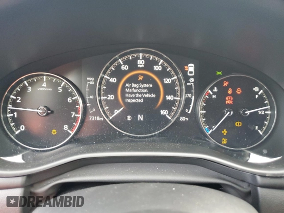 2023 Mazda 3 S Carbon Edition with VIN JM1BPBLM3P1618402, listed as a Copart auction lot 73179284 with 7,318 mi miles and Salvage title. Bid and sale history available at DreamBid. Image 9.