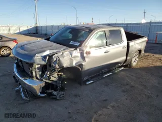 2019 Chevrolet Silverado 1500 LTZ with VIN 1GCUYGEL5KZ423547, listed as a Copart auction lot 84036814 with 121,637 mi miles and Salvage Title. Bid and sale history available at carsss.com. Image 1.