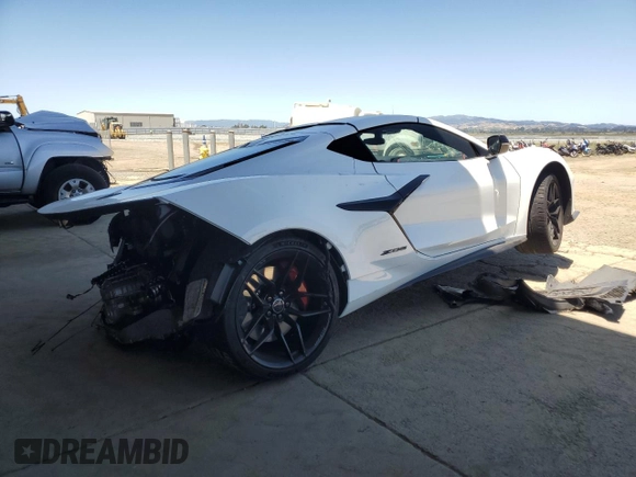 2025 Chevrolet Corvette 2LZ with VIN 1G1YE2D39S5604603, listed as a Copart auction lot 57466515 with Not provided miles and Salvage title. Bid and sale history available at DreamBid. Image 3.