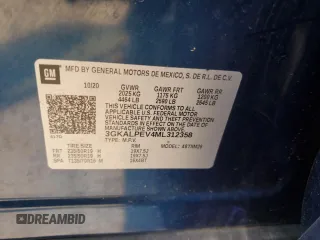 2021 GMC Terrain SLT z VIN 3GKALPEV4ML312358, wystawiony jako Copart lot #60108355 z przebiegiem 104 044 mil mil oraz Nie do naprawy • Non repairable. Historia ofert i sprzedaży dostępna na DreamBid. Obrazek 13.
