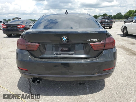 2017 BMW 4 Series 430i with VIN WBA4F7C5XHG437682, listed as a Copart auction lot 56781835 with 129,639 mi miles and Salvage title. Bid and sale history available at DreamBid. Image 6.