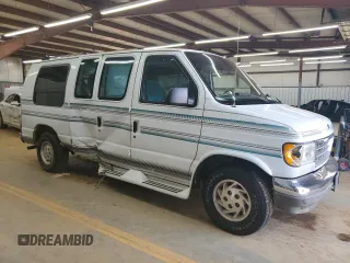 1993 Ford Econoline Cargo with VIN 1FDEE14Y5PHA07711, listed as a Copart auction lot 62064705 with 150,336 mi miles and Salvage title. Bid and sale history available at DreamBid. Image 4.