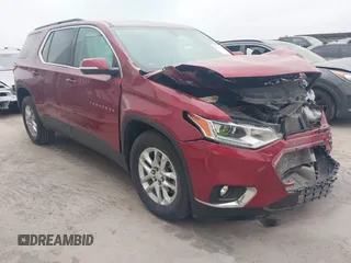 2020 Chevrolet Traverse LT Cloth z VIN 1GNERGKW6LJ317647, wystawiony jako IAAI lot #42214654 z przebiegiem 47 185 mil mil oraz . Historia ofert i sprzedaży dostępna na DreamBid. Obrazek 1.