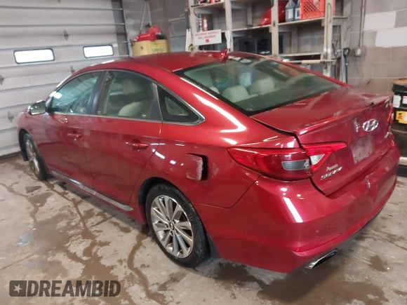 2015 Hyundai Sonata Sport with VIN 5NPE34AFXFH226615, listed as a IAAI auction lot 42311177 with 141,616 mi miles and . Bid and sale history available at DreamBid. Image 3.